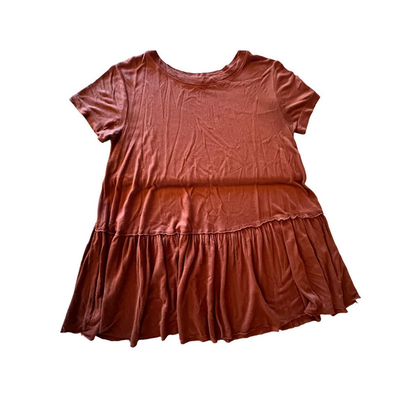 Urban Outfitters Truly Madly Deeply Burnt Orange Tunic Top/Blouse. Size Medium - Picture 1 of 6
